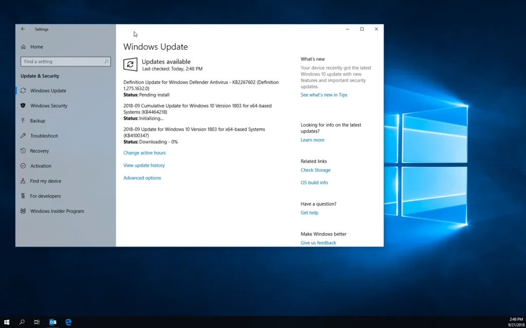 Windows 10 Update