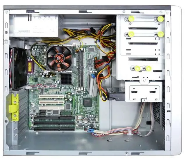 Interior of RamPC 3 ISA slot industrial computer